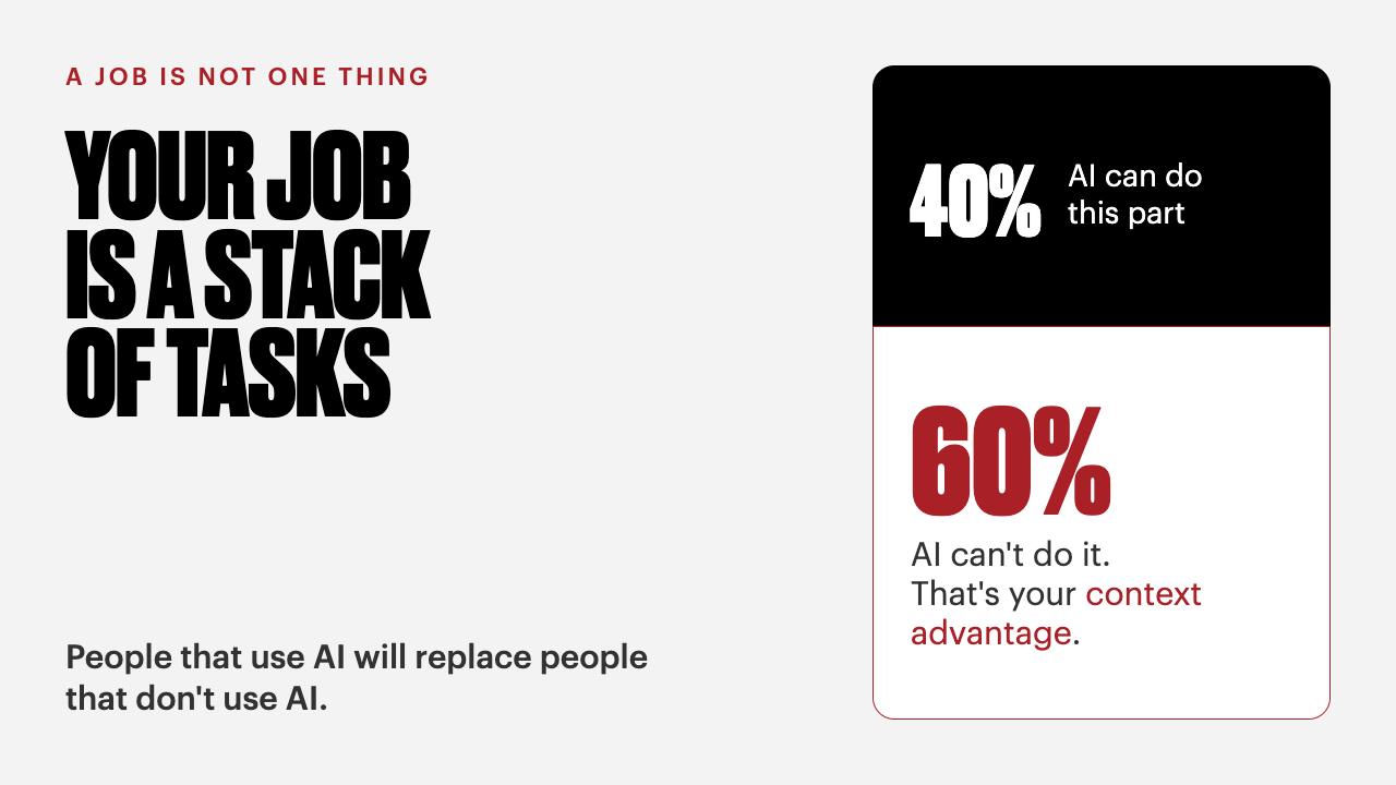 Your job is a stack of tasks
